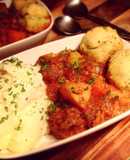 Beef & Vegetable Casserole with Parsley Dumplings