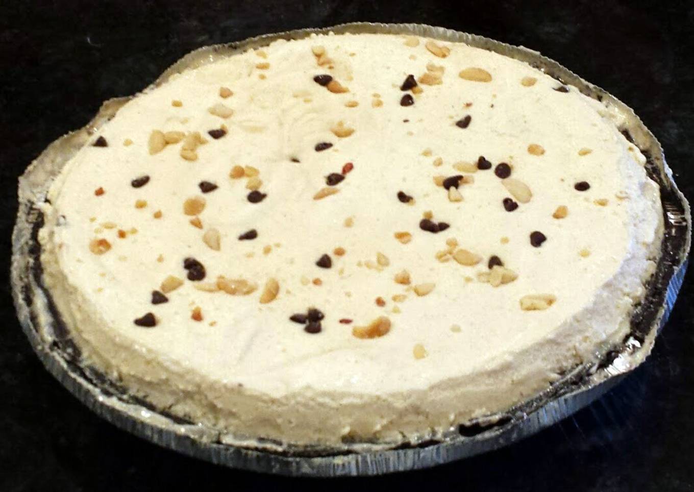 Frozen peanut butter pie - Reduced Fat