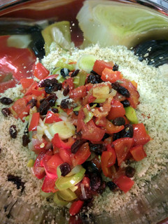 A picture of Couscous with Roasted Vegetables.