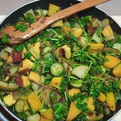 A picture of #vegetablechallenge stir fried veggies.