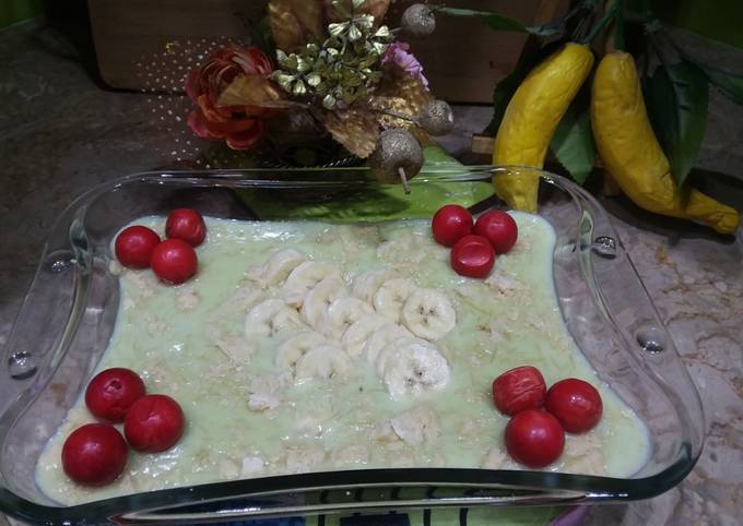 Banana custard with khoya #iftar with huma