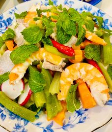 nộm rau tiến vua