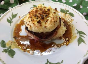 Una foto de Tournedos parmentier a la naranja