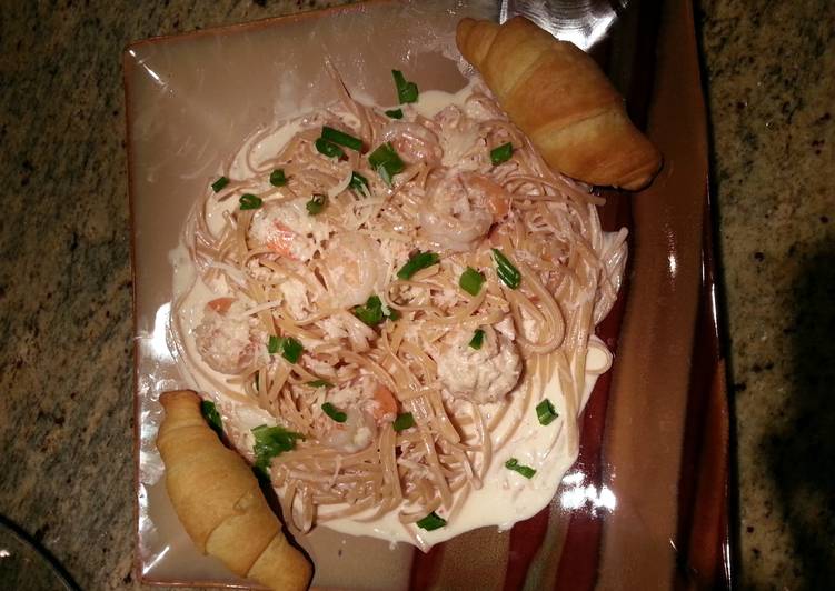 Recipe of Speedy Seafood Alfredo