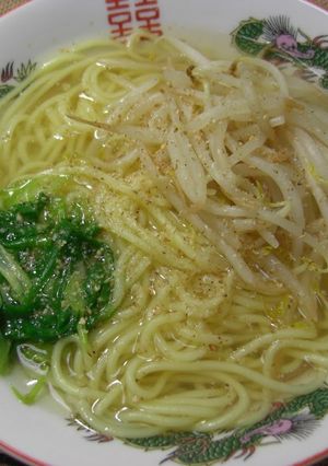 A picture of Easy Salt Ramen with Homemade Soup.