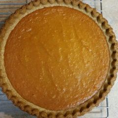 A picture of Homemade sweet potato pie.