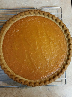 A picture of Homemade sweet potato pie.