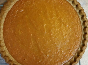 A picture of Homemade sweet potato pie.