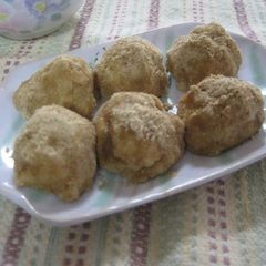 A picture of Tofu Mochi with Rice Bran.