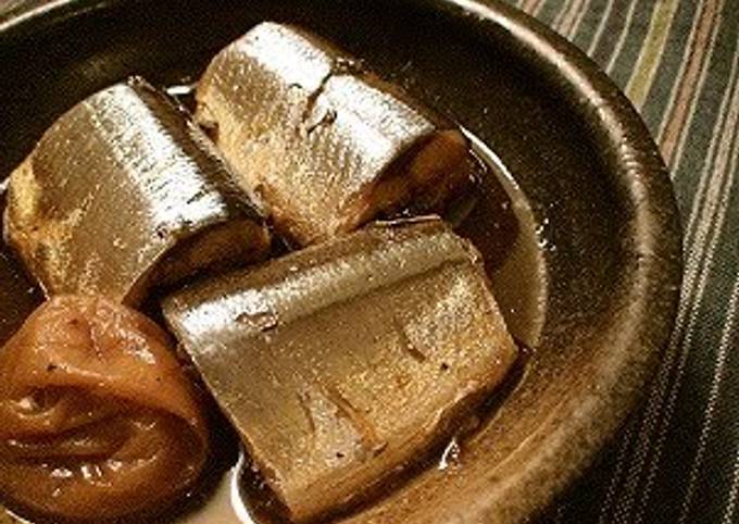 How to Prepare Mario Batali Saury Stewed with Umeboshi (pickled plums)