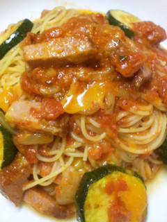 A picture of Zucchini Tomato Pasta.