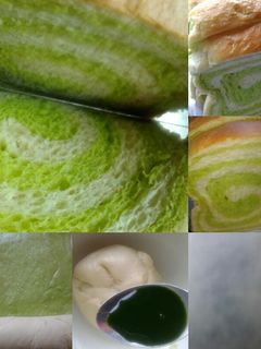 Foto resep Pandan Swirl Loaf Bread