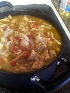 A picture of Chicken green chile.