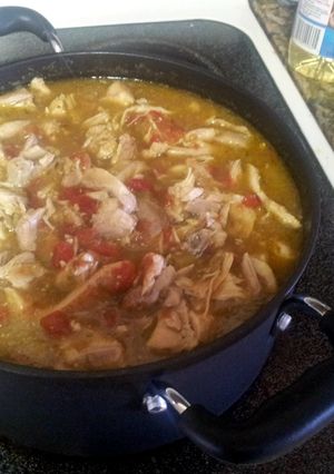 A picture of Chicken green chile.