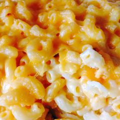 A picture of Macaroni and Cheese.