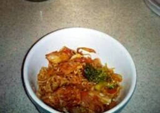 Chicken yakisoba