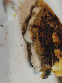 Una foto de Cachapas con queso blanco saborizado