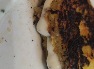 Una foto de Cachapas con queso blanco saborizado