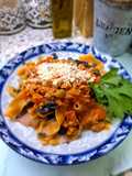 Πολύχρωμες παπαρδέλες με σάλτσα Bolognese 🇮🇹