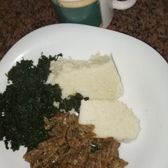 Breakfast,ugali,omena,kundeandwhitetea #4weekchallinge A picture of Breakfast,ugali,omena,kundeandwhitetea #4weekchallinge.
