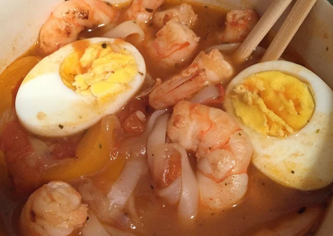 Shrimp and Noodle Soup