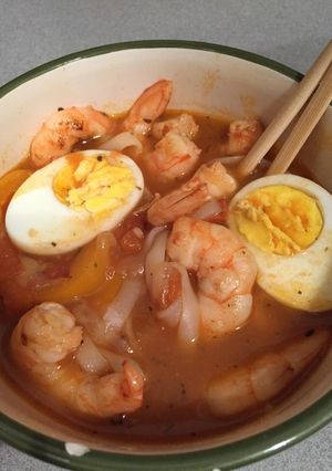 A picture of Shrimp and Noodle Soup.