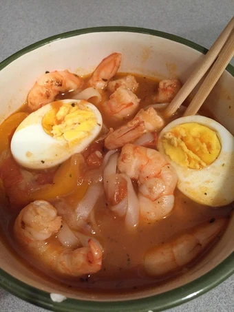 Easy Way Make Shrimp and Noodle Soup the Delicious Delicious