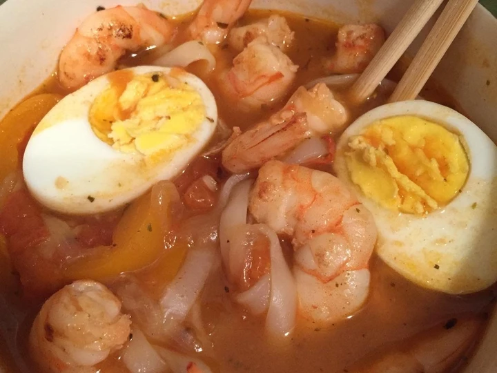 Easy Way Make Shrimp and Noodle Soup the Delicious Delicious