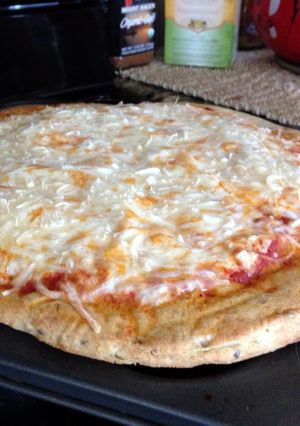 A picture of Guilt Free Cheese Pizza.