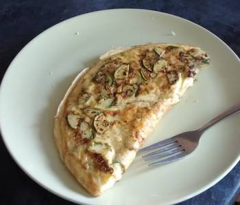 New Recipe Green and cheesy omelette Most Delicious