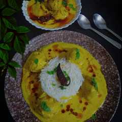 मूंगदाल के पकौड़े वाली बेसन की कढ़ी (moongdal ke pakode wali besan ki kadhi recipe in hindi)-レシピのメイン写真