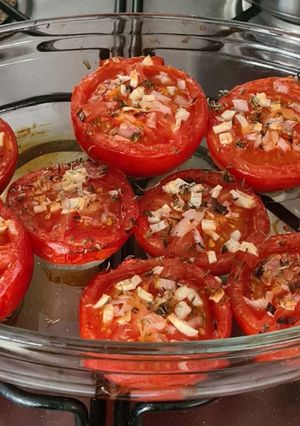 Une photo de Tomates au four