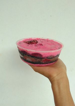 Foto resep Choco strawberry cheesecake no bake