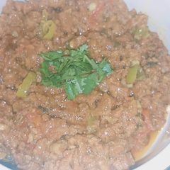 A picture of Fried qeema.