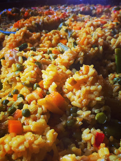 Una foto de Paella vegana
