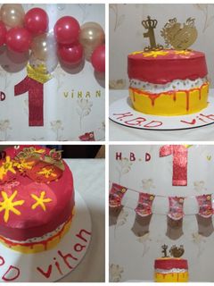 عکسی از دستور تزئین کیک تولد