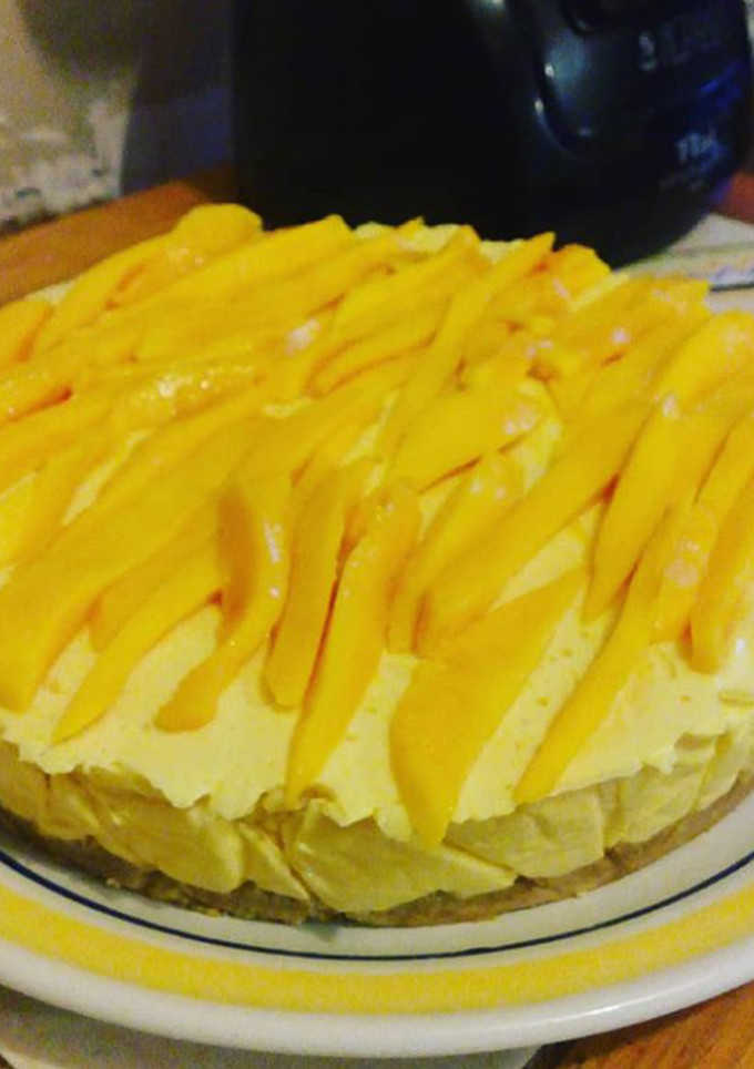 Una foto de Cheesecake de mango