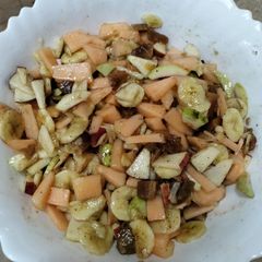 Fruit chaat.🍎🍉🍐 A picture of Fruit chaat.🍎🍉🍐.