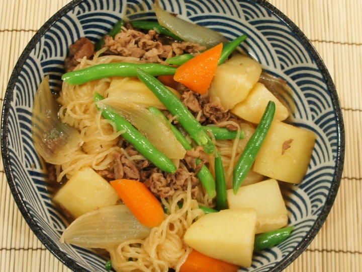 Recipe Japanese meat and potato stew or Nikujaga (肉じゃが) the Perfect Tasty