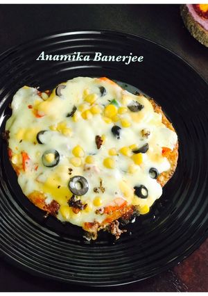 A picture of Leftover Roti Tawa Pizza 🍕.