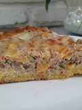 Quiche primavera de atún con masa de harina de maíz