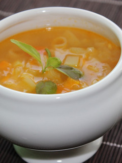 Una foto de Sopa minestrone