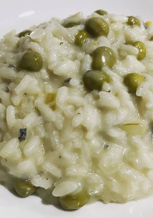 Foto de Risoto de ervilhas frescas e gorgonzola