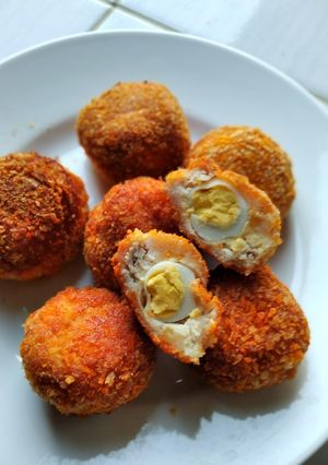 Foto resep Chicken meat Ball with Quail eggs