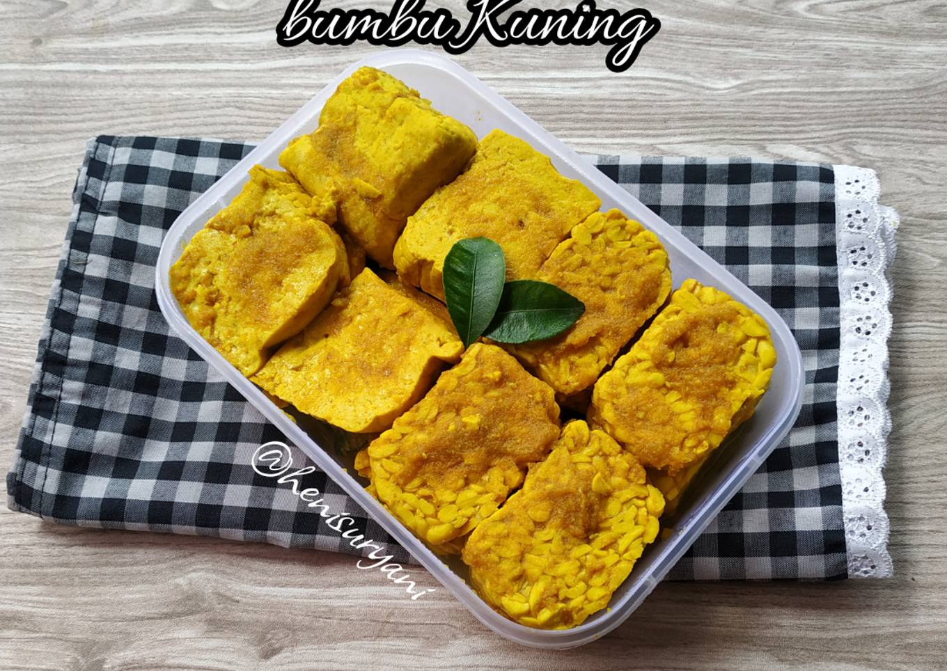 340. Tahu Tempe Ungkep Bumbu Kuning