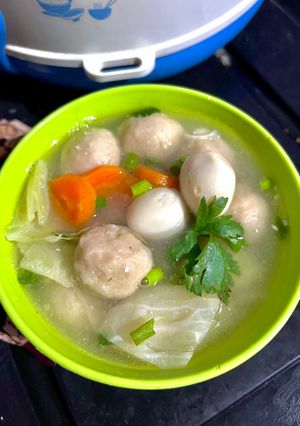 Foto resep Sop Sayur Isi Pentol dan Telur Puyuh