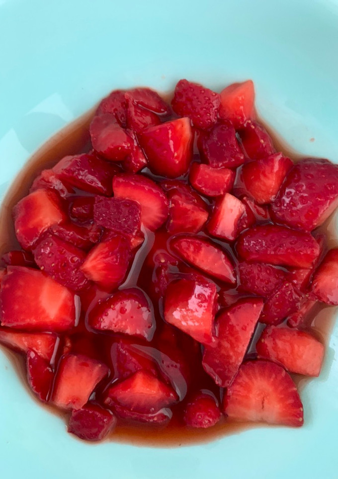 Una foto de Fresas maceradas