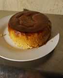 Flan de queso con café