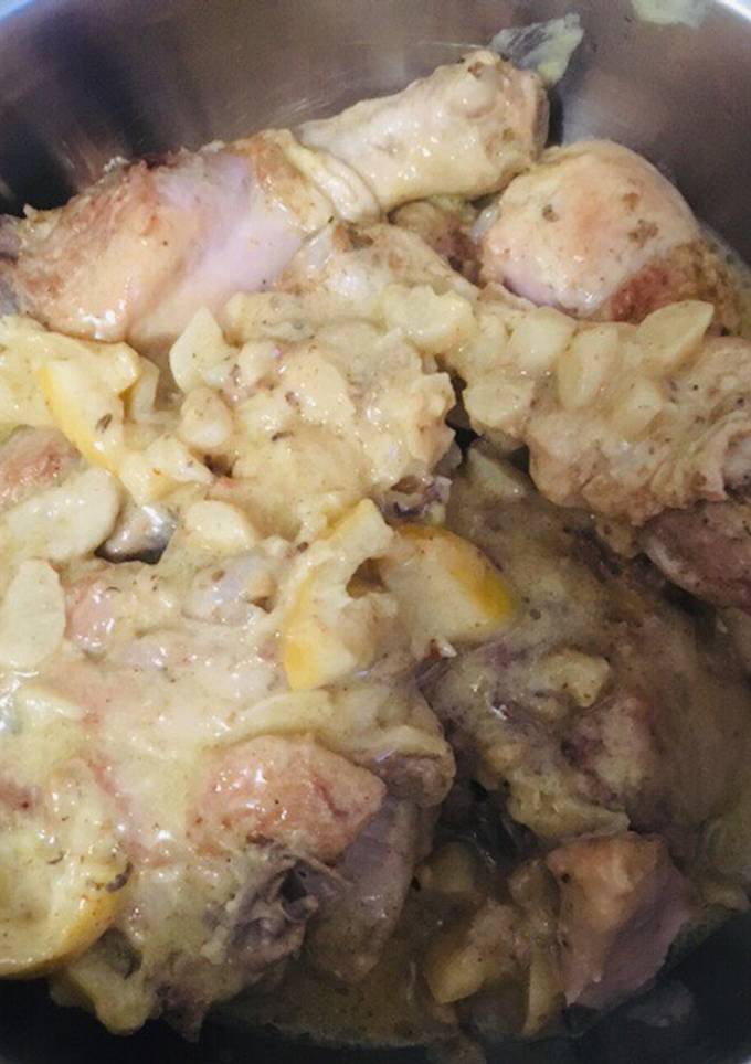 Курица в сливочно-лимонном соусе