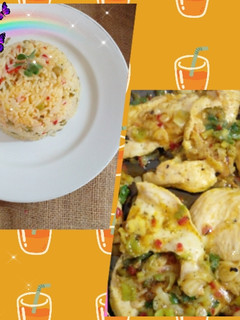Una foto de Bifes de pollo coloridos